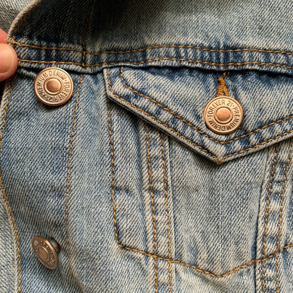 Forever 21 Washed Denim Jacket - Picture 3 of 4